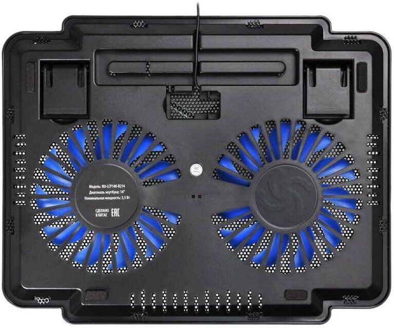 Охлаждающая подставка для ноутбука Buro BU-LCP140-B214 14'