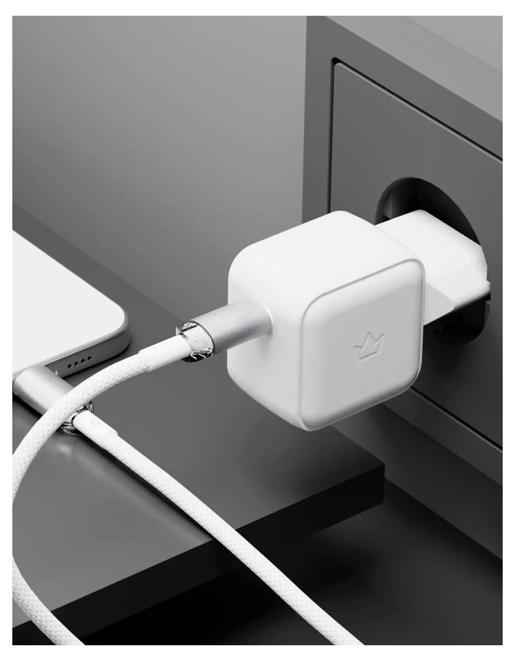 Сетевое зарядное устройство VLP G-Charge 45Вт USB-C, PD, QC, белый