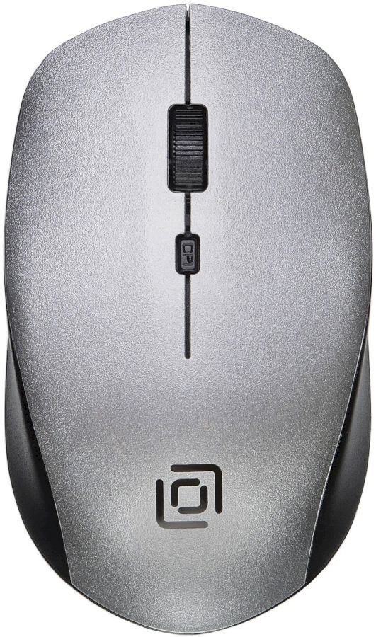 Мышь Оклик 565MW matt черный/серый оптическая (1600dpi) беспроводная USB для ноутбука (4but)