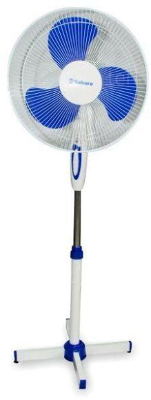 Напольный вентилятор Sakura SA-11B, белый/голубой купить по низкой цене в интернет-магазине ТехноВидео
