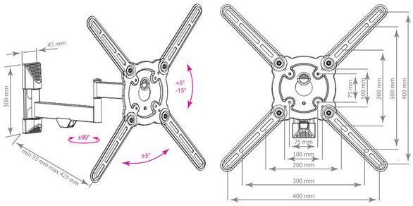 Кронштейн для телевизора Kromax Atlantis-15