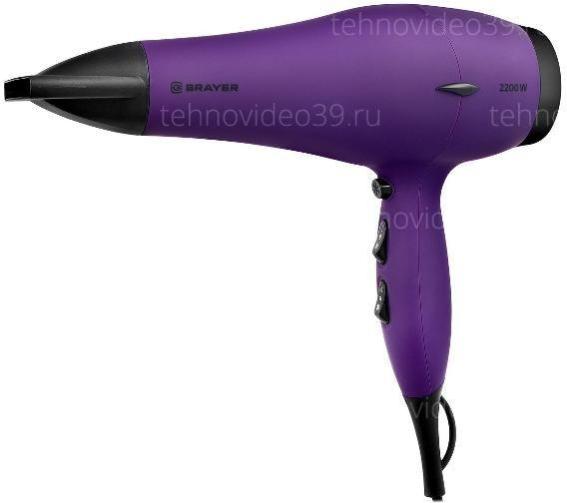 Фен Brayer BR3007 фиолетовый купить по низкой цене в интернет-магазине ТехноВидео