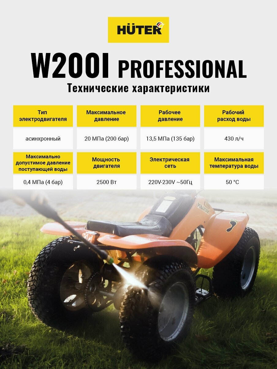 Мойка Huter W200i PROFESSIONAL (70/8/41)