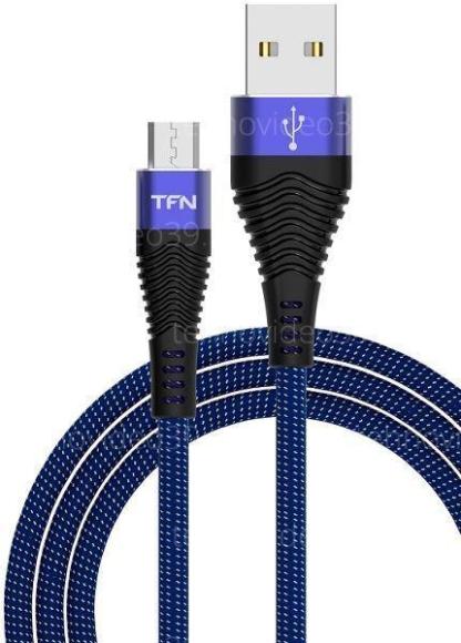 Кабель TFN microUSB FORZA 1.0m blue-black (CFZMICUSB1MBL) купить по низкой цене в интернет-магазине ТехноВидео