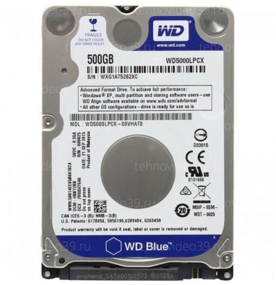 Жесткий диск Western Digital для ноутбука 500Gb 16Mb WD5000LPCX 7mm купить по низкой цене в интернет-магазине ТехноВидео