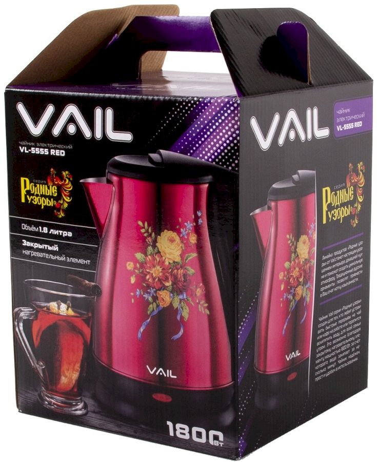 Электрический чайник VAIL VL-5555 черный