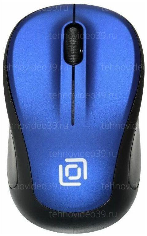 Мышь Оклик 665MW черный/синий оптическая (1000dpi) беспроводная USB (3but) купить по низкой цене в интернет-магазине ТехноВидео