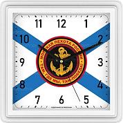 Часы настенные VAIL VL-К1736/1 квадратные, белый