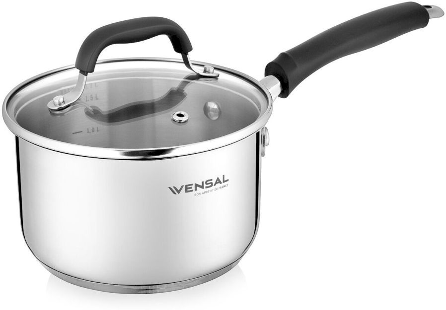 Ковш с крышкой Vensal Coquet 1505VS 2л (16см) (VS1505)