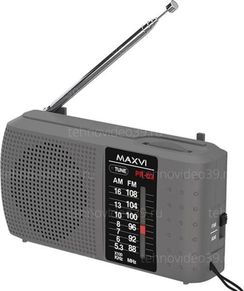Радиоприемник Maxvi PR-03 grey купить по низкой цене в интернет-магазине ТехноВидео