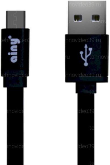 Кабель Ainy microUSB 1.0m черный (FA-047A) купить по низкой цене в интернет-магазине ТехноВидео