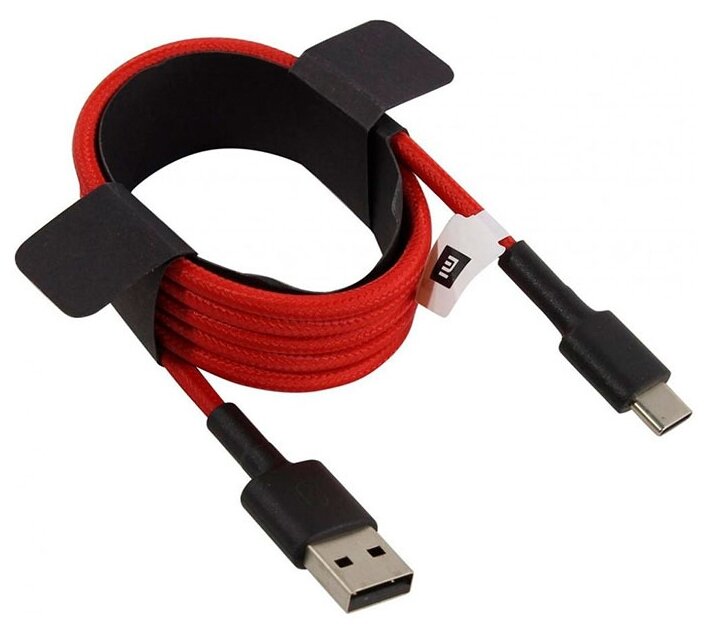 Кабель Xiaomi Mi USB-Type-C красный плетеный 1м (SJV4110GL)