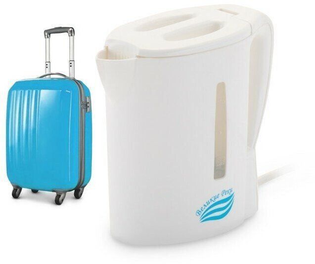 Электрический чайник Великие Реки Мая-1 бело-салатовый