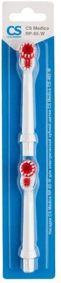 Насадка CS Medica RP-65-W для зубной щетки CS Medica CS-465-W (2шт) красная