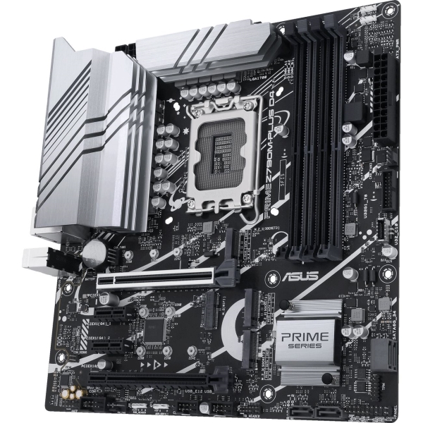 Материнская плата ASUS LGA1700 (Gen.13, 12) (Z790M-PLUS D4) ATX. DDR4 LGA 1700, Intel Z790, 4xDDR4