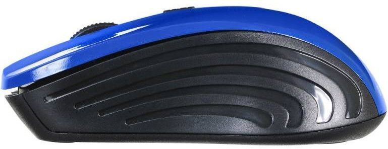Мышь Оклик 545MW черный/синий оптическая (1600dpi) беспроводная USB (3but)
