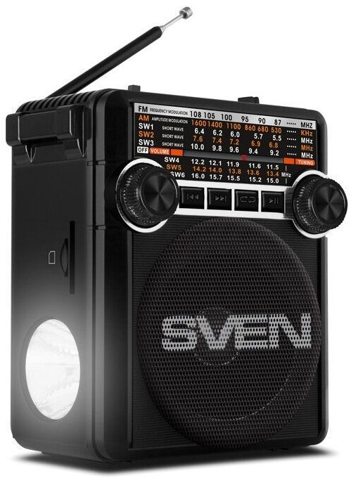 Радиоприемник SVEN SRP-355 черный (SV-017125)