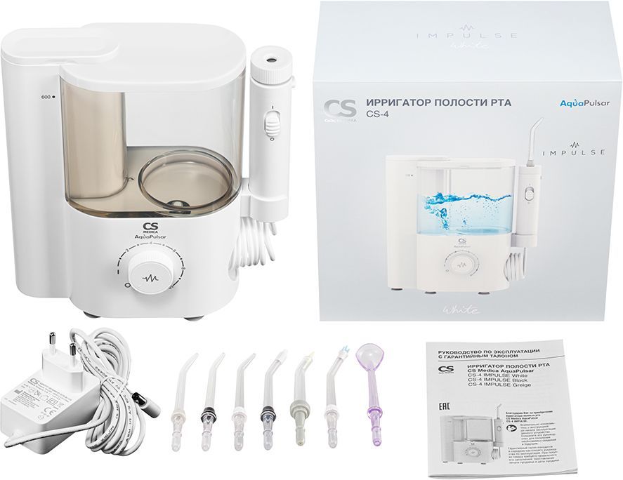 Ирригатор полости рта CS Medica AquaPulsar CS-4 IMPULSE White (белый)