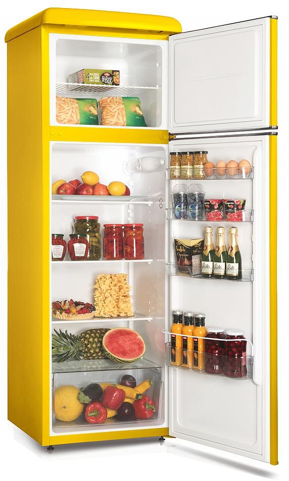 Холодильник Snaige FR27SM-PRDH0E Retro желтый