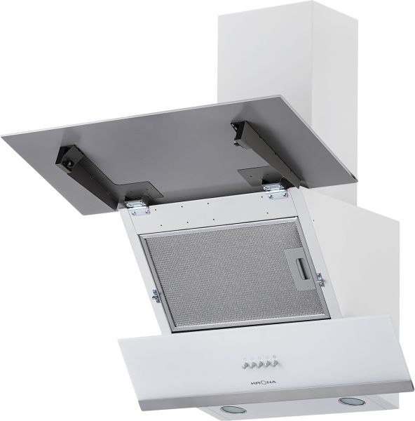 Вытяжка наклонная Krona IRIDA 600 white PB (00018710)