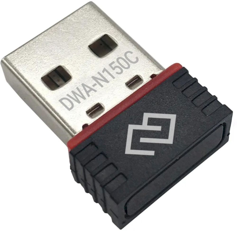 Беспроводной USB адаптер Digma DWA-N150C N150 Ультракомпактный Wi-Fi USB-адаптер