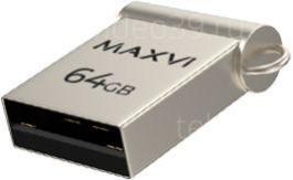 USB Flash Drive 64Gb Maxvi metallic silver (FD64GBUSB20C10MM) купить по низкой цене в интернет-магазине ТехноВидео