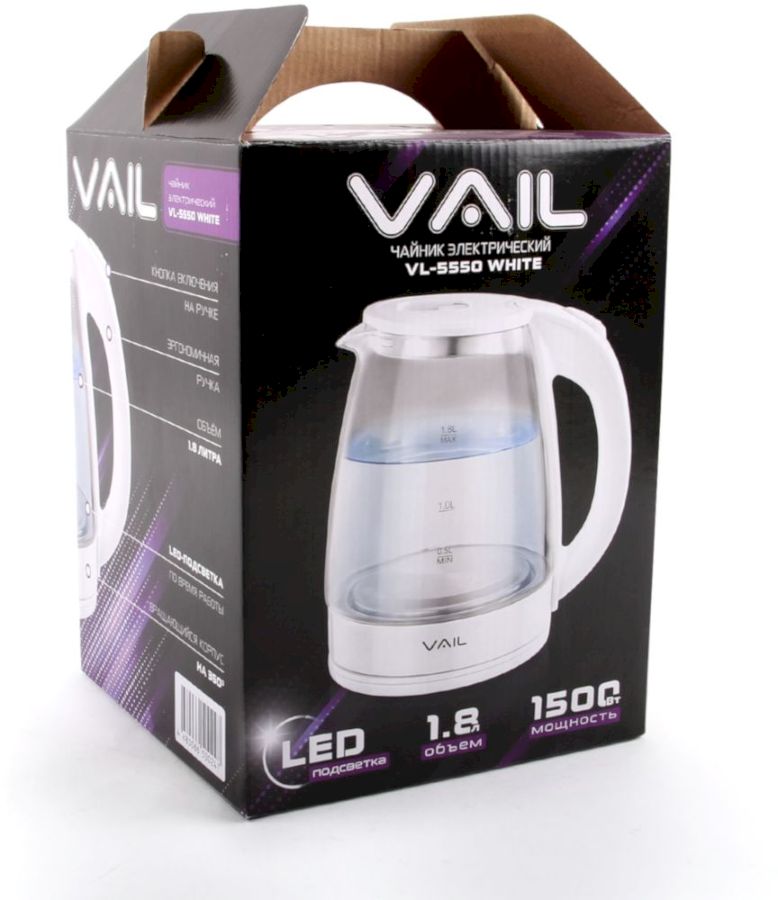 Электрический чайник VAIL VL-5550 белый