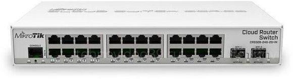 Коммутатор Mikrotik CRS326-24G-2S+IN купить по низкой цене в интернет-магазине ТехноВидео