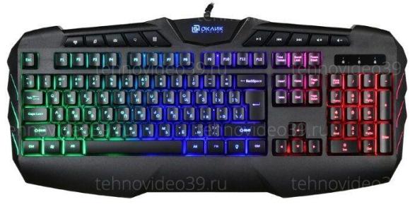 Клавиатура Оклик 777G PSYCHO черный USB Multimedia for gamer LED купить по низкой цене в интернет-магазине ТехноВидео