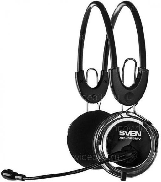 Наушники + микрофон SVEN AP-525MV (регулятор громкости, регулируемое оголовье) (SV-0410525MV) купить по низкой цене в интернет-магазине ТехноВидео