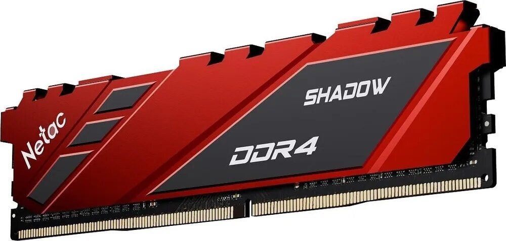 Память DDR4 8GB 3200Mhz Netac Shadow Red NTSDD4P32SP-08R