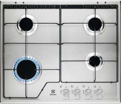 Газовая варочная поверхность Electrolux KGS 6424SX нержавеющая сталь купить по низкой цене в интернет-магазине ТехноВидео