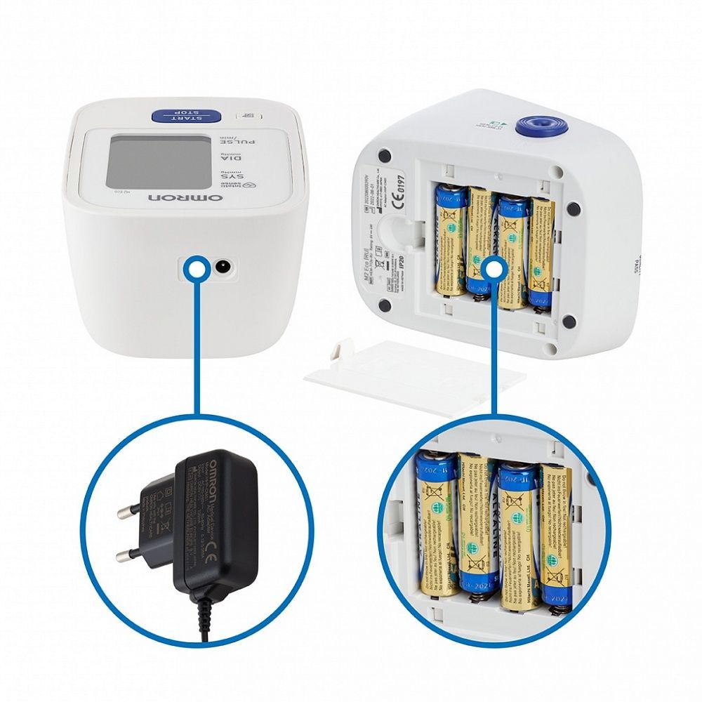 Измеритель артериального давления и частоты пульса автоматический Omron M2 Eco (ARU) с адаптером