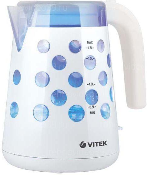Электрический чайник Vitek VT-7048 Белый купить по низкой цене в интернет-магазине ТехноВидео