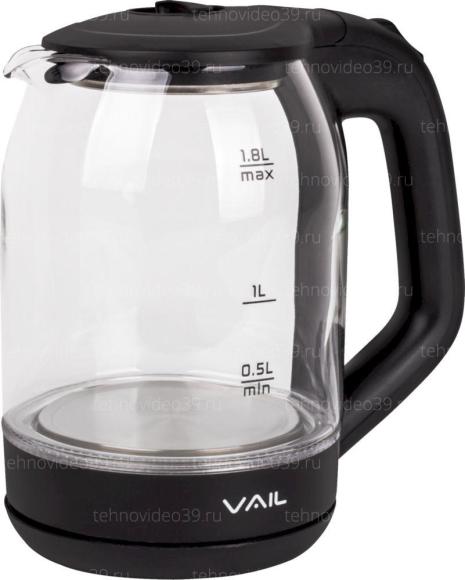 Электрический чайник VAIL VL-5559 чёрный купить по низкой цене в интернет-магазине ТехноВидео