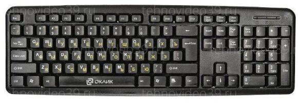 Клавиатура Оклик 130M черный USB купить по низкой цене в интернет-магазине ТехноВидео