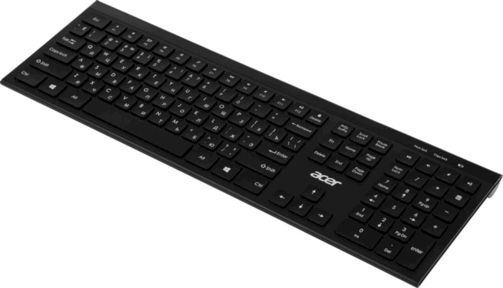 Клавиатура беспроводная Acer OKR300 черный USB беспроводная (ZL.KBDEE.014)
