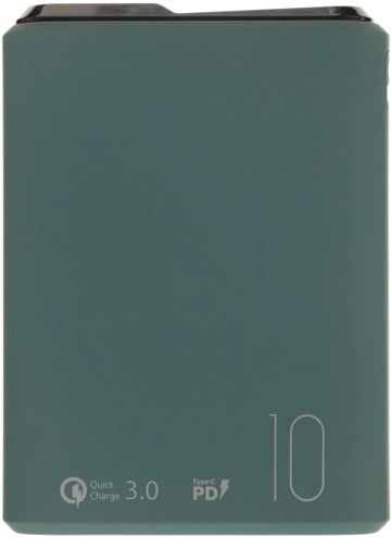 Портативный аккумулятор Olmio QS-10 (039185), 10000mAh,18W QuickCharge3.0/PowerDelivery, LCD, мурена