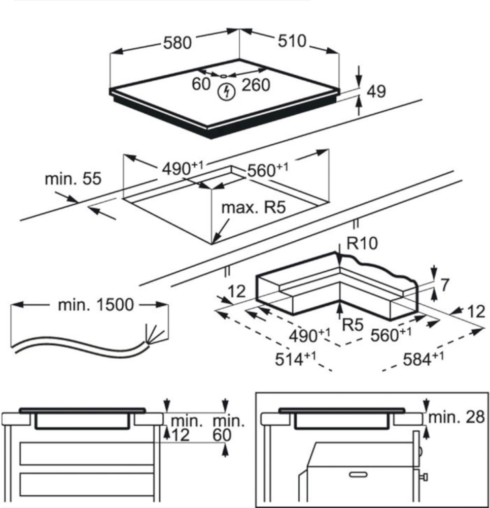 Индукционная варочная поверхность AEG IKB 64413IB