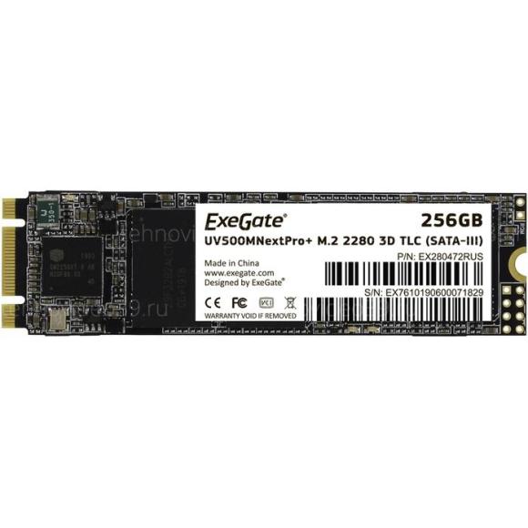 Диск SSD M.2 SATA 256Gb ExeGate <NextPro+ > UV500TS256, M.2 SATA. Speed: Read-561Mb/s, Write-500Mb/s купить по низкой цене в интернет-магазине ТехноВидео