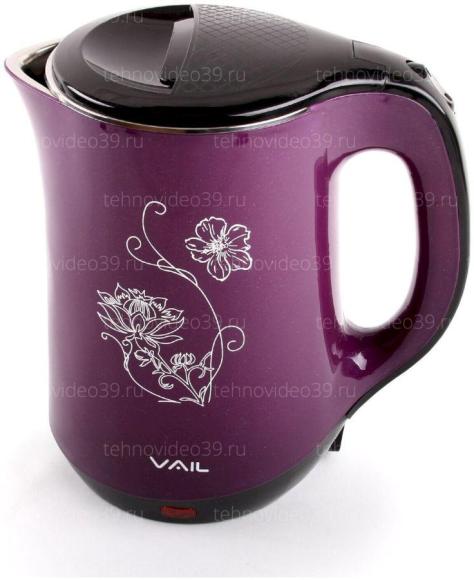 Электрический чайник VAIL VL-5551 фиолетовый купить по низкой цене в интернет-магазине ТехноВидео