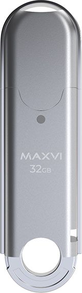 USB Flash Drive 32Gb Maxvi P2 Silver (FD32GBUSB20C10P2)