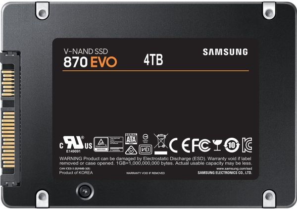 Жесткий диск SSD 4000Gb Samsung 870 EVO MZ-77E4T0BW)