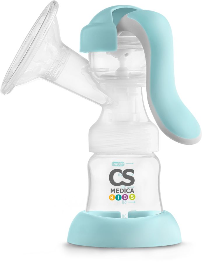 Молокоотсос ручной CS Medica KIDS CS-43, голубой