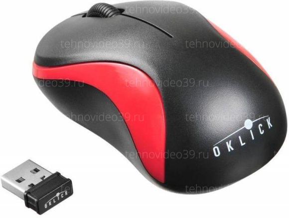 Мышь Оклик 605SW черный/красный оптическая (1200dpi) беспроводная USB (3but) купить по низкой цене в интернет-магазине ТехноВидео