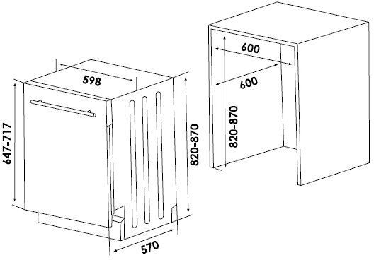 Встраиваемая посудомоечная машина Schaub Lorenz SLG VI6310