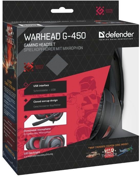 Гарнитура Defender Warhead G-450, (64146)