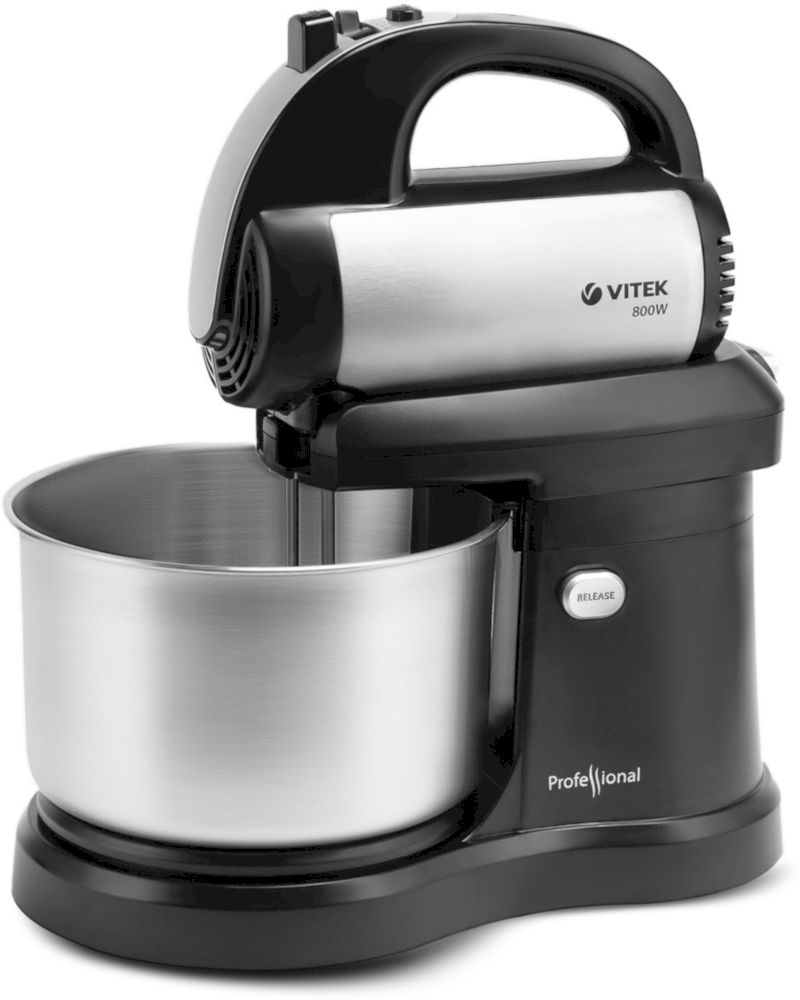 Миксер Vitek VT-1418 черный/стальной