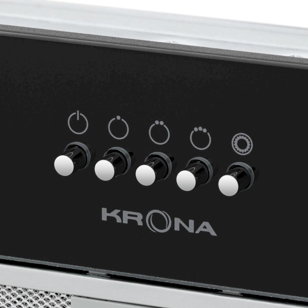 Вытяжка полновстраиваемая Krona KATE 600 GLASS BLACK PB K (КА-00005278)