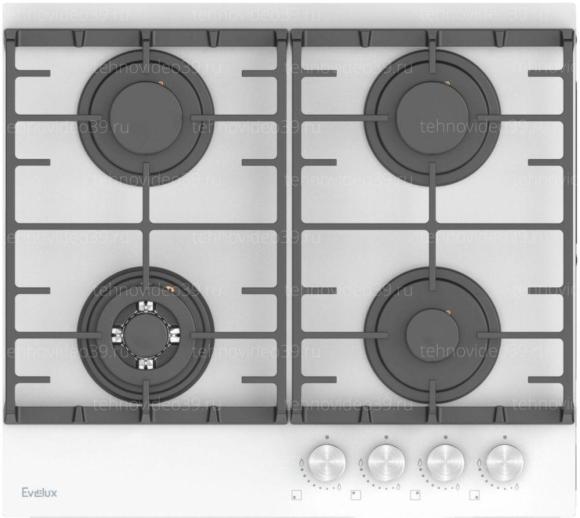 Газовая варочная поверхность Evelux HEG 650 WG купить по низкой цене в интернет-магазине ТехноВидео